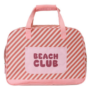 BOLSO PLAYA CON REJILLA BEACH CLUB ROSA